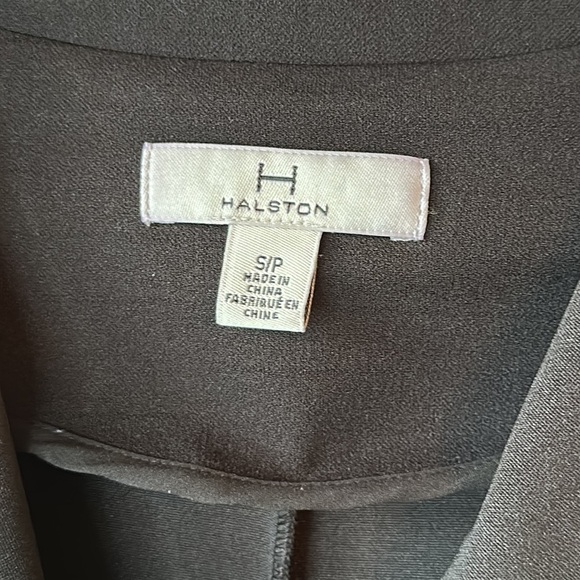 H by Halston Black Tuxedo Style Jumpsuit Size Small - Picture 9 of 16